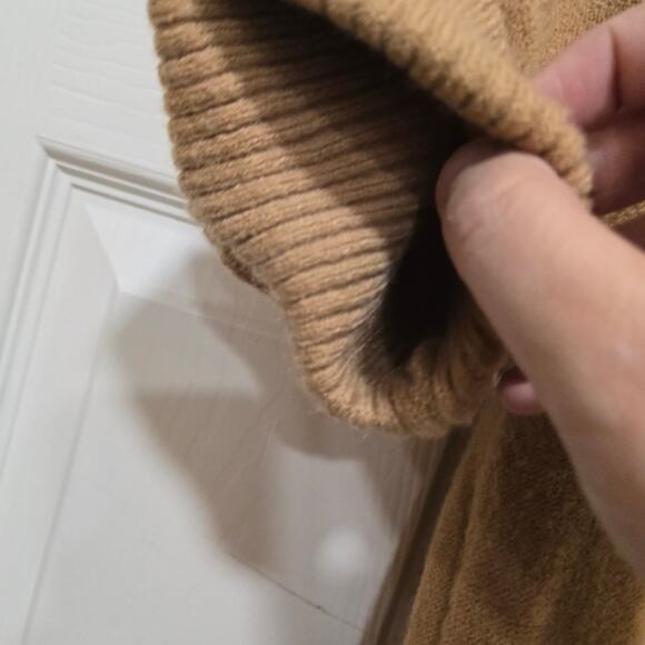 Rokoko Camel Knit Short Sleeve Sweater Polo Collar Women’s Small - Picture 5 of 8